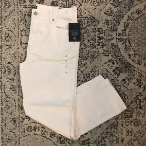 White Gap Best Girlfriend Jeans